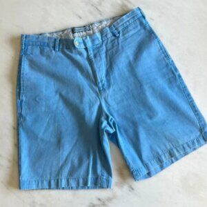 Peter Millar‎ Mens Pima Cotton Shorts Casual Chino Light Blue Size 34